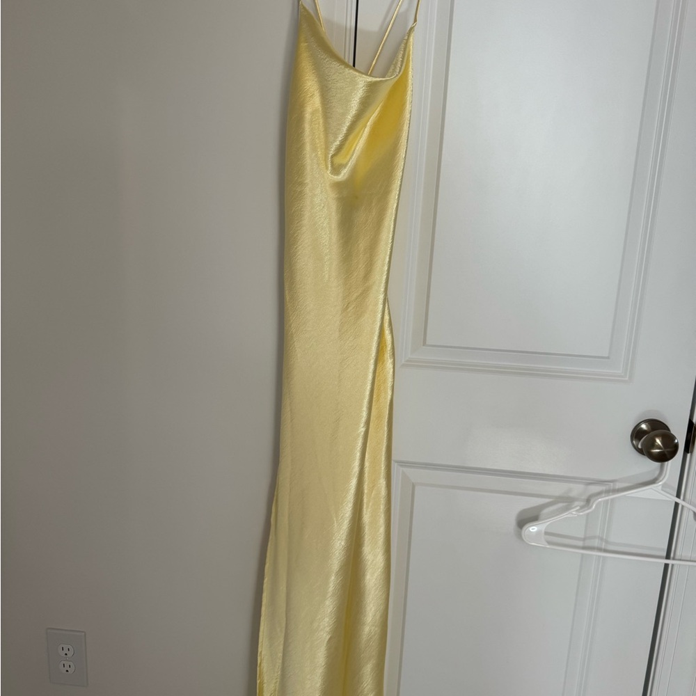Resa River slip dress in butter yellow (NWT) - Picture 3 of 4